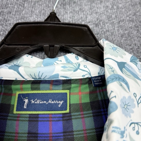 William Murray Performance Golf Polo Shirt Men's Extra Large Floral‎ Print - Picture 3 of 8